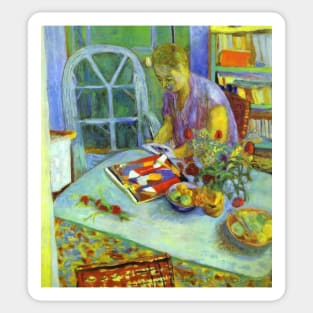 a woman in a room 1925 - Pierre Bonnard Sticker